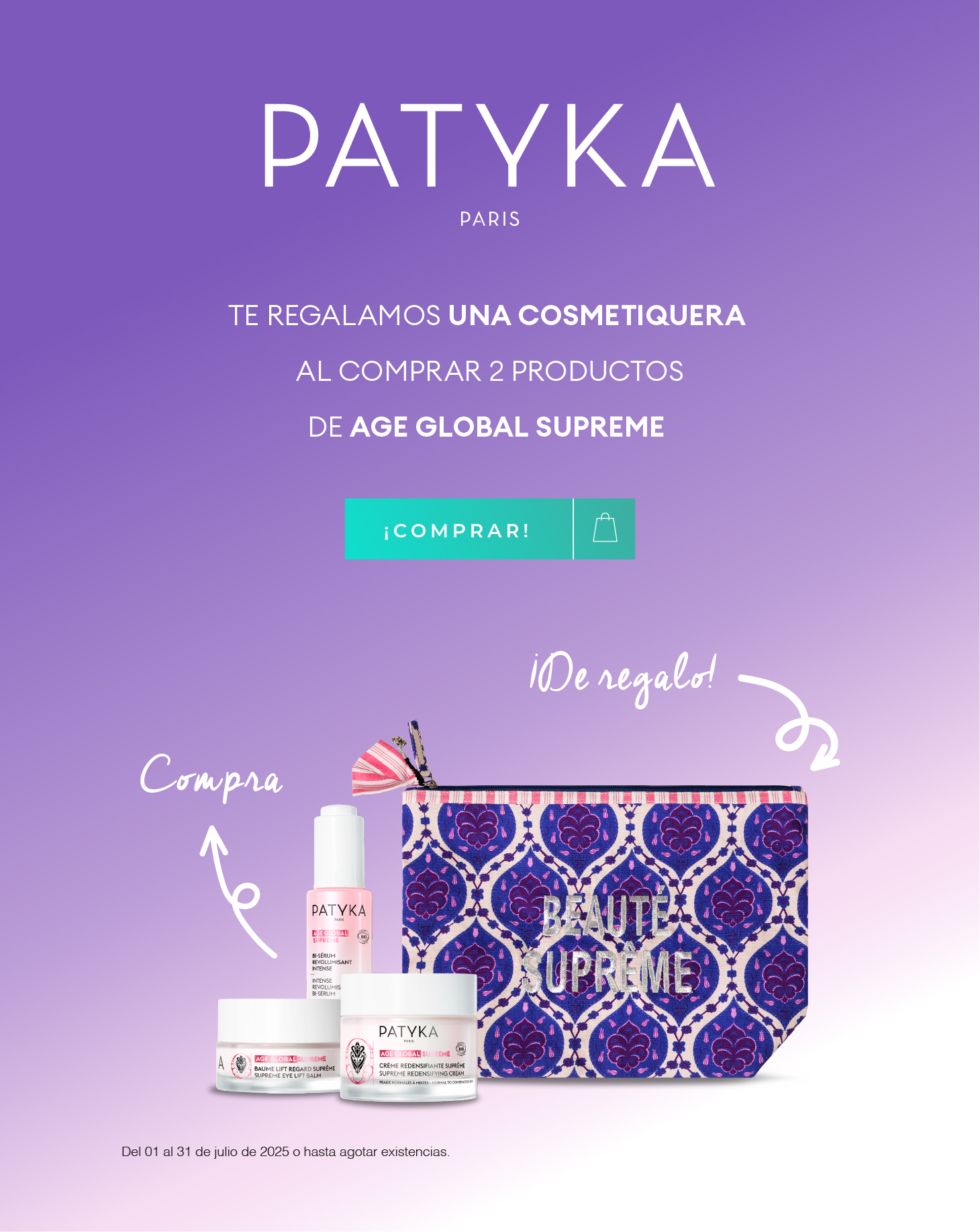 Patyka Promo Cosmetiquera julio 2025